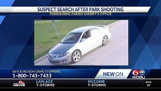 Terrebonne Parish sheriff searching for suspect accused in park shooting [upl. by Aevin]