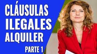 Cláusulas ilegales que te querrán colar en el contrato de alquiler Parte 1 [upl. by Haakon]