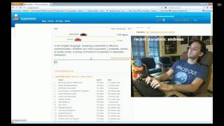 Typeracer 132 WPM with handcam [upl. by Ycniuq]