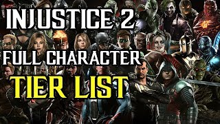 Injustice 2  Full Character Tier List [upl. by Alemak]