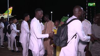 CAN Côte dIvoire 2023 les Lions du Sénégal sont bien arrivés à Yamoussoukro [upl. by Kudva]