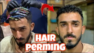 Straight to Curly hair Perming Tutorial Hair perming Step by step part 13 Smartsalon33 [upl. by Gerik]