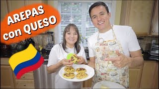 Como hacer Arepas con Queso [upl. by Arakaj]