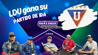 DiálogoDeportivoTV LigaDeQuito gana el partido de ida LigaProEc [upl. by Crelin677]