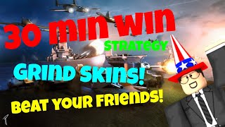 The Conquerors 3  WIN IN 30 MINUTES  Rush Strategy for New PlayersGrinding Skins  ROBLOX  TC3 [upl. by Hirschfeld712]