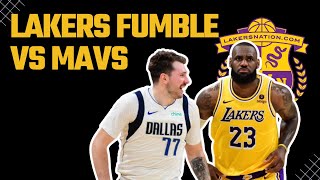 Lakers Fumble Epic Comeback Against Mavs [upl. by Ydnys]