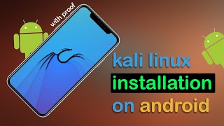 How to install Kali Linux on your Android device NO ROOT required [upl. by Yajnas]