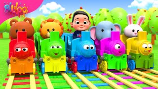 Train Choo Choo Song  Colorful Train  BluLoo Nursery Rhymes amp Kids Songs [upl. by Audris59]