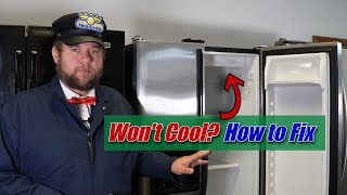 Frigidaire Refrigerator Wont Cool but Freezer is Fine  How to Inspect and Test [upl. by Ahsila695]