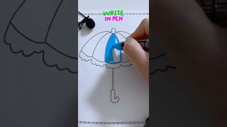 asmrMarker coloring umbrella practice relaxing asmr [upl. by Torey]