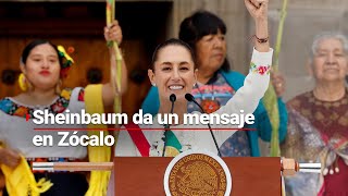 EL DISCURSO  Lo que no se vio del discurso de Claudia Sheinbaum en el Zócalo de la CDMX [upl. by Acalia]