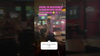 The crowd was not ready for this Wait for it 😂 thekillers mrbrightside karaoke cover funny [upl. by Niroht891]