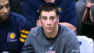 AJ Price messes with Tyler Hansbrough on the bench 29312 [upl. by Blunk]