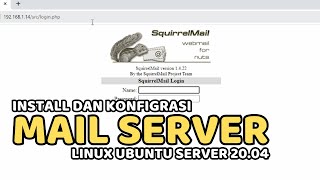 INSTALL MAIL SERVER SQUIRRELMAIL PADA LINUX UBUNTU 2004 [upl. by Fachan]