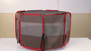 Tasdise  Portable Dog Playpen  How to store it [upl. by Ilka]