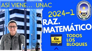 🔴 Solucionario EXAMEN ADMISIÓN Razonamiento Matemático Universidad del Callao 2024 1 leobandaARM [upl. by Nisotawulo]