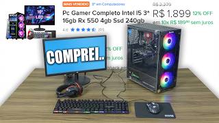 COMPREI O FAMOSO PC GAMER COMPLETO POR 1899 REAIS DO MERCADO LIVRE [upl. by Aihsena]