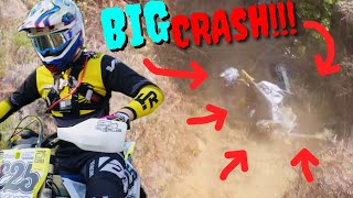 BIG CRASH AT LOWVELD ENDURO CASTERBRIDGE 2023 [upl. by Eyahc]