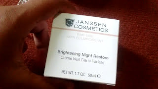 Whitening night cream  janssens cosmetics brightening night restore cream review [upl. by Sadoc74]