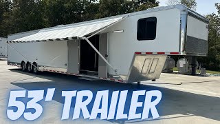 53 Trailer with Living Quarters made by Cargo Mate 2017 [upl. by Lateh]