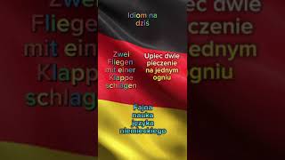 Idiom na dziś upiec dwie pieczenie na jednym ogniu język niemiecki 🤔🧠🇩🇪 [upl. by Wakefield]