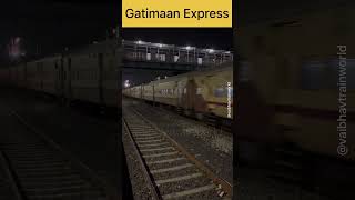 🚆Gatimaan Express In Full Speed India Fastest Train shorts viral trending youtubeshorts train [upl. by Giliana]