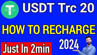 how to recharge the usdttrc20 wallet 2024  how to deposit usdt trc20 in trust wallet 2024 [upl. by Eseerehc]