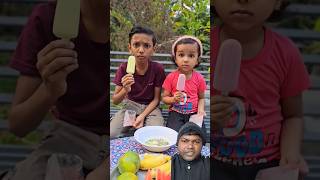 Ice cream eating show funny comedy food fun foodie krishnaavyu shorts [upl. by Ker]