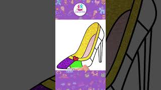 Impariamo a disegnare scarpe glitterate pantaloncini kidsdrawing chikiartitalian [upl. by Chrisman445]