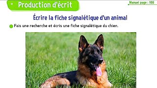 Écrire la fiche signalétique dun animal  le trésor des mots CM2  cahier dactivités page 57 [upl. by Sirc812]