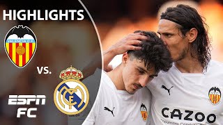 Valencia vs Real Madrid  LaLiga Highlights  ESPN FC [upl. by Enyrehtac]