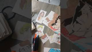 I lavori del 6 ottobre art palermo anime pittore drawing italyart sketch italianart [upl. by Suiradal331]