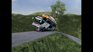 the craziest bus on extreme roads  Euro Truck Simulator 2 [upl. by Rossy967]