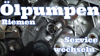 🛵Piaggio Antriebsriemen Service🔧  Ölpumpenriemen austauschen am Roller  Tutorial Deutsch [upl. by Leumek]