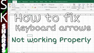 Arrow keys not working in MS Excel  Scroll Lock [upl. by Ryter]