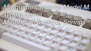 Unicomp Marquette Model M Typing Demo [upl. by Eibreh]