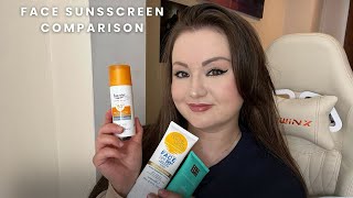 Face Sunscreen Comparison Rituals Eucerin Bondi Sands ☀️ [upl. by Joanna461]