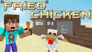 How to make an Automatic Chicken Cooker in Minecraft  Chicken Farm Minecraft Tutorial  Default [upl. by Diba]