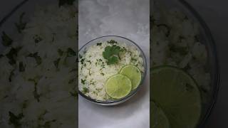 Cilantro Lime Rice 🍋‍🟩🍚 rice cilantro tacotuesday lime easyrecipe shorts cherrishusvegan [upl. by Pinchas]