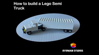 How to build a Lego Mini Semi Truck [upl. by Anavas]