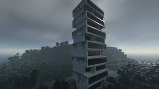 como hacer un edificio moderno en minecraft [upl. by Flanna]