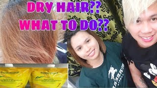 BEST REBONDING For Colored and Dry Hair  Bremod Keratin silky straight rebonding [upl. by Ozzy331]