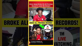 Ishow Speed HUGE RECORD 🤯 Broke all His Previous RECORDS ishowspeed [upl. by Othilie]