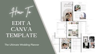 How to update the Canva Wedding Planner Template [upl. by Ellan]