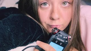 ASMR TASCAM breathy mouth sounds and personal attention  you’re my friend 💓 [upl. by Yltnerb209]