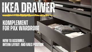 Ikea Komplement Drawer for Pax Wardrobe [upl. by Anawat]