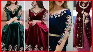 Velvet Dress Designs 2024Winter Dress Design velvet suit designvelvet kurti designVelvet dress❤👗 [upl. by Rafaelita374]