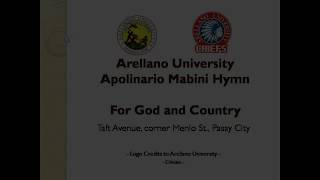 Arellano University  Apolinario Mabini Hymn [upl. by Kopaz]