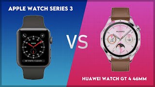 Apple Watch Series 3 vs Huawei Watch GT 4 46mm Comparison [upl. by Ssegrub]