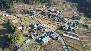 ドローン動画 白鷹町十王塩田地区 空撮 20231209 sat 14：15～ [upl. by Notsehc]